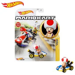 Hot Wheels Mario Kart Toad Kart Vehicle