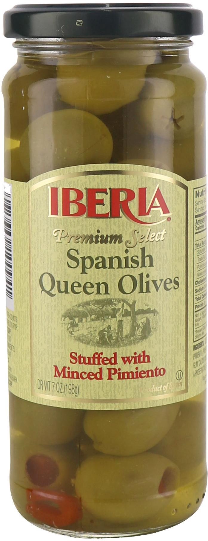 slide 1 of 1, Iberia Spanish Queen Olives, 7 oz