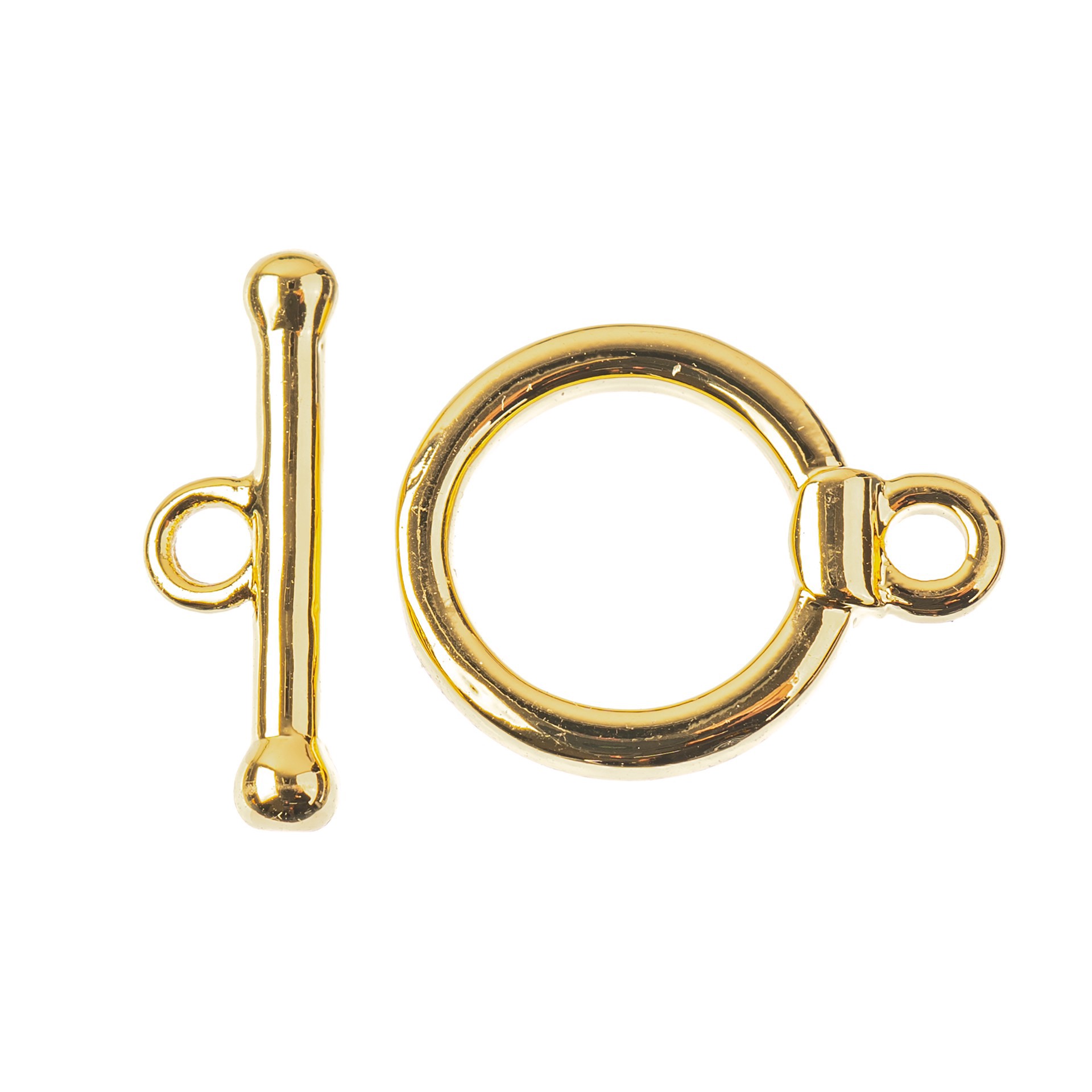 slide 3 of 3, 13mm 18k Gold-Plated Toggle Clasp By Bead Landing, 13mm