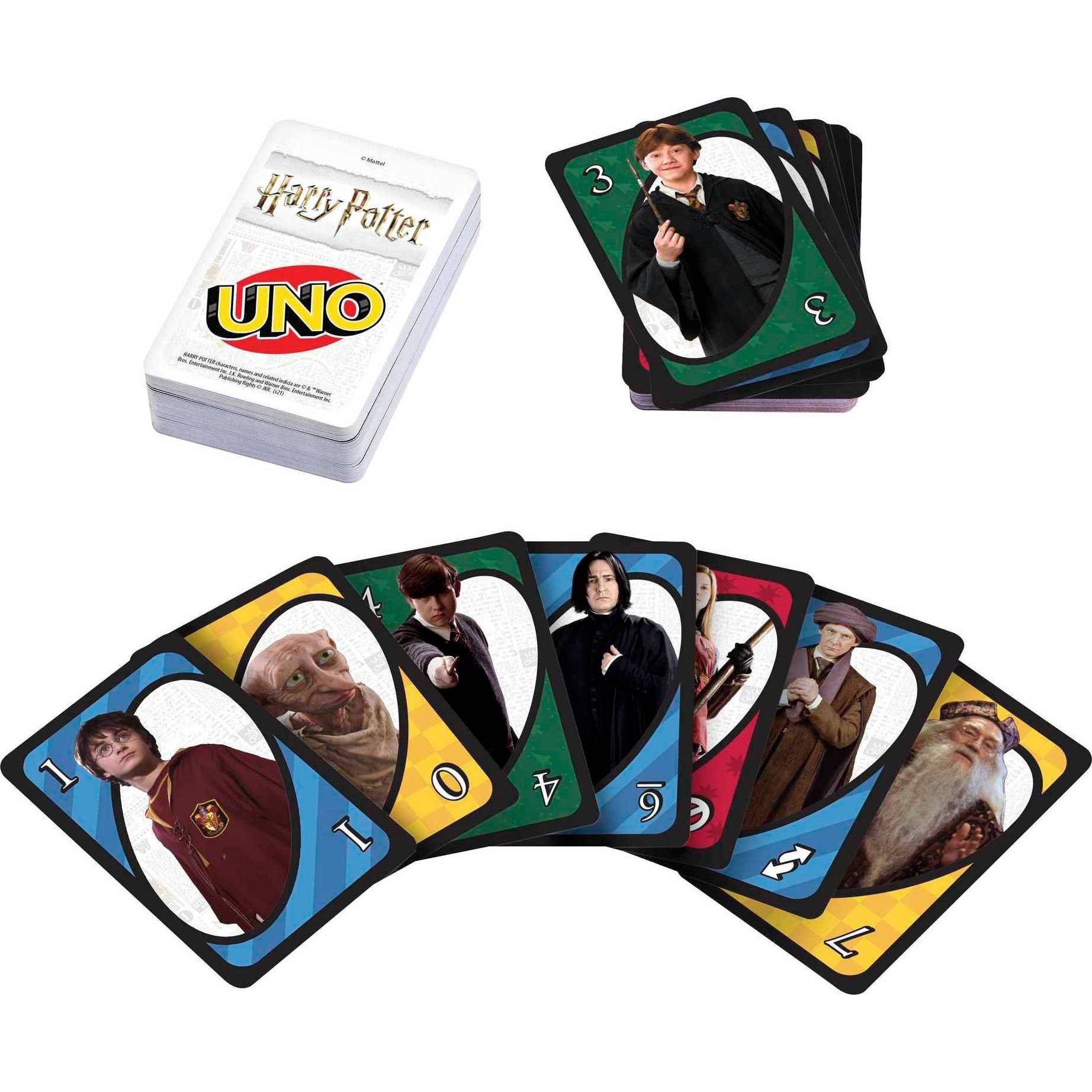 slide 1 of 6, Mattel Harry Potter UNO Card Game 1 ea, 1 ct