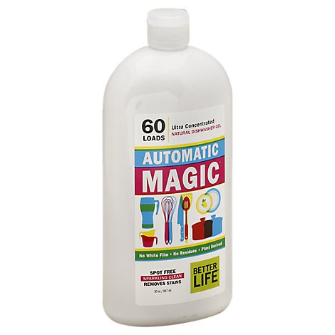 slide 1 of 1, Better Life Dishwasher Gel Ultra Concentrated Naturally Bottle, 30 fl oz