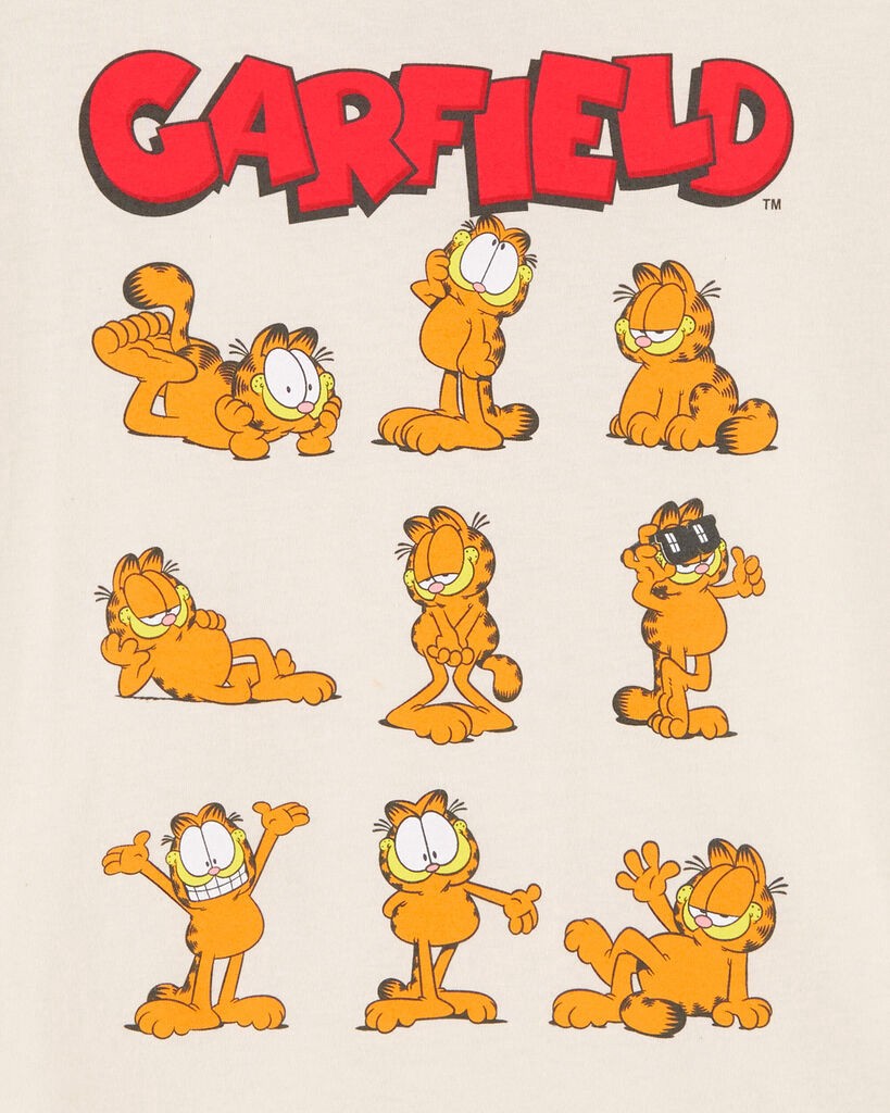 slide 2 of 2, Oshkosh Kid Garfield Graphic Tee Cream 12, 1 ct