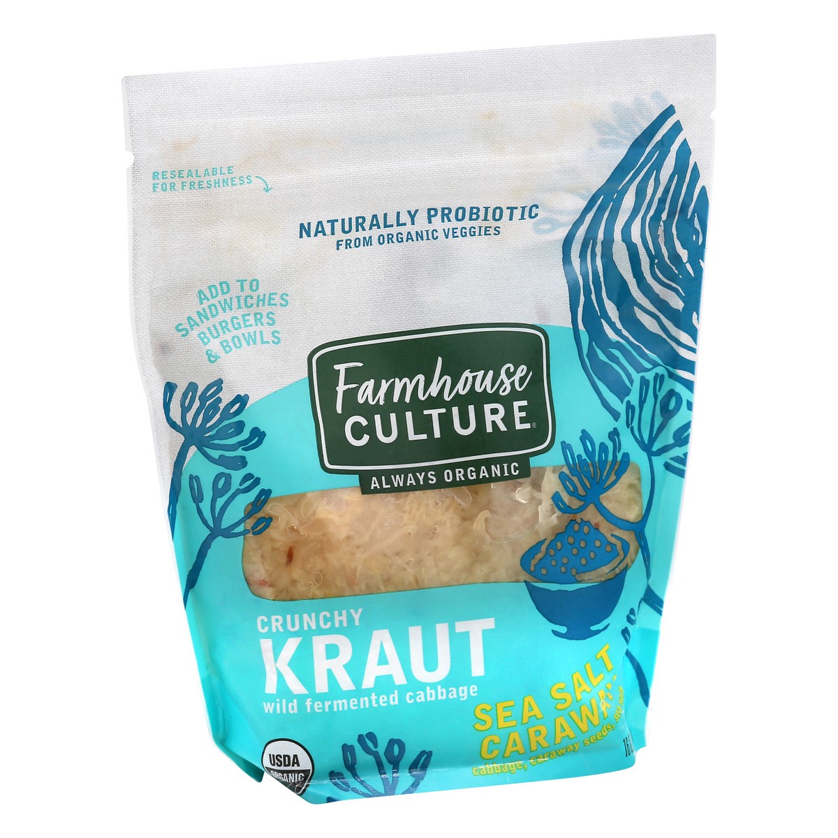 slide 3 of 13, Farmhouse Culture Kraut Caraway Org, 16 oz