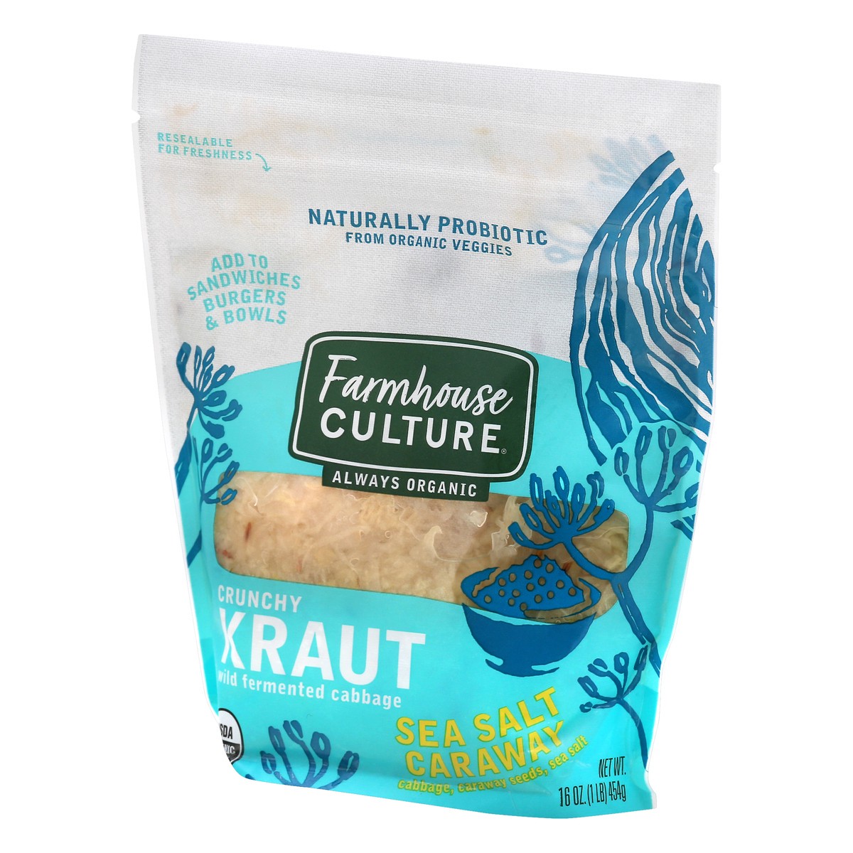 slide 7 of 13, Farmhouse Culture Kraut Caraway Org, 16 oz