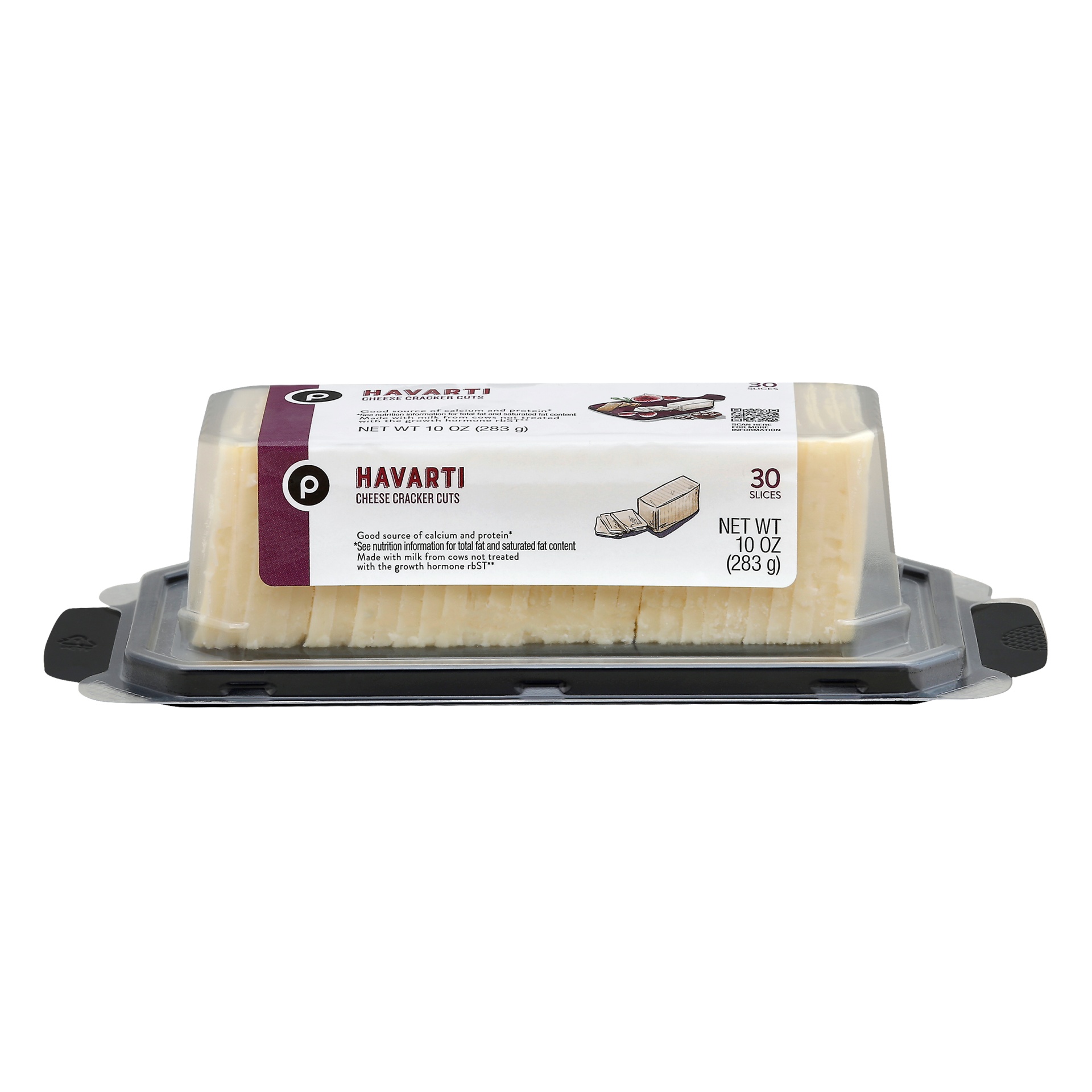 slide 1 of 1, Publix Havarti Cheese Cracker Cuts, 10 oz