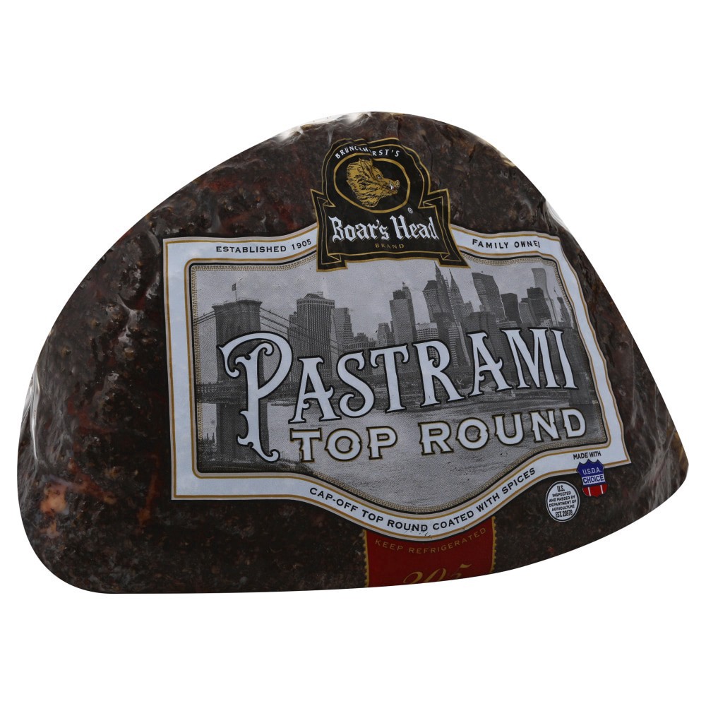 slide 2 of 6, Boar's Head Top Round Pastrami, per lb