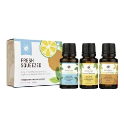 SunLeaf Naturals Fresh Squeezed Essential Oil Aroma Trio