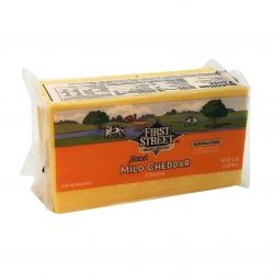 slide 1 of 1, First Street Mild Cheddar Cheese, 2 lb