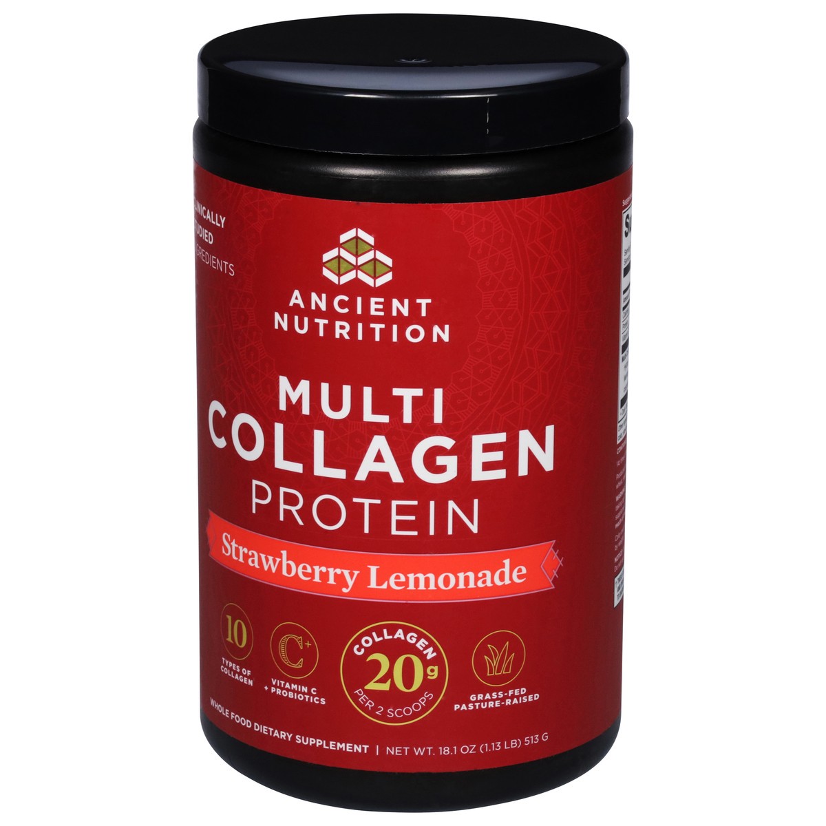 slide 6 of 13, Ancient Nutrition Multi Collagen Protein Powder Strawberry Lemonade Flavor, 18.9 oz