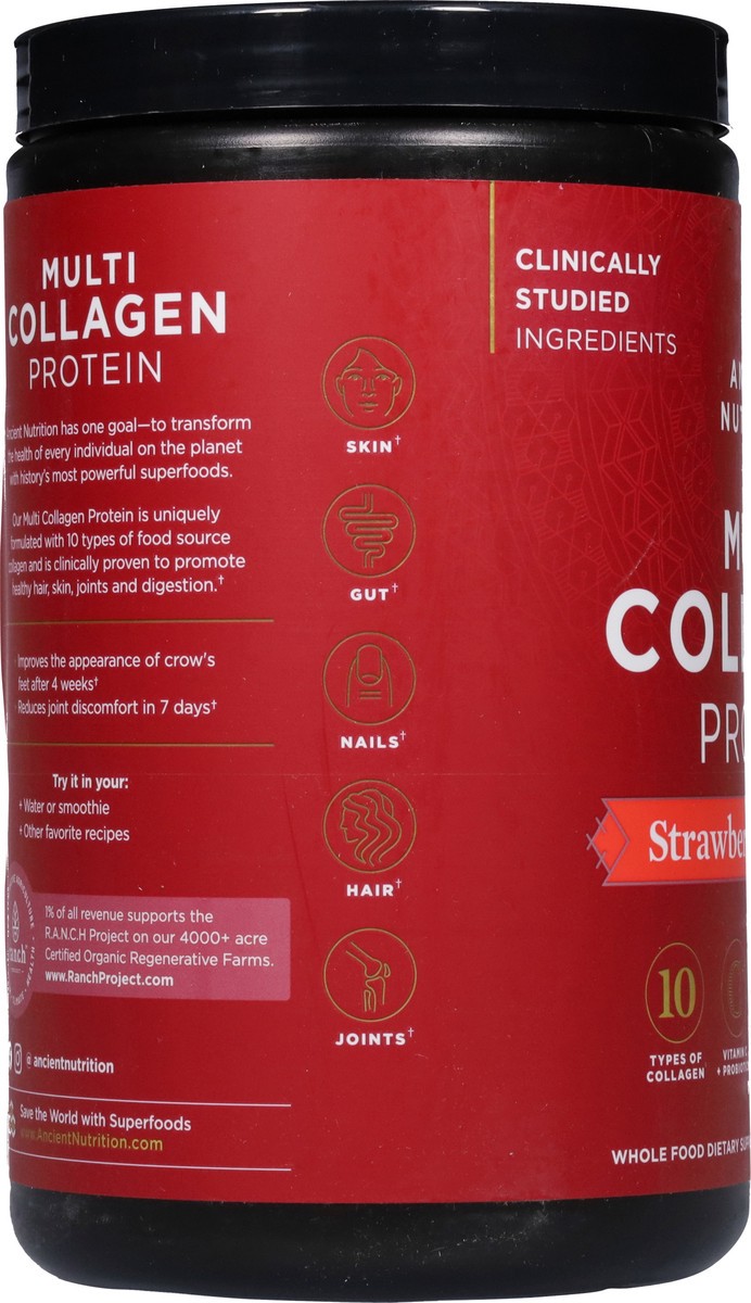 slide 7 of 13, Ancient Nutrition Multi Collagen Protein Powder Strawberry Lemonade Flavor, 18.9 oz