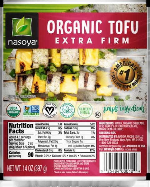 slide 1 of 1, Nasoya Organic Firm Tofu Plus, 14 oz