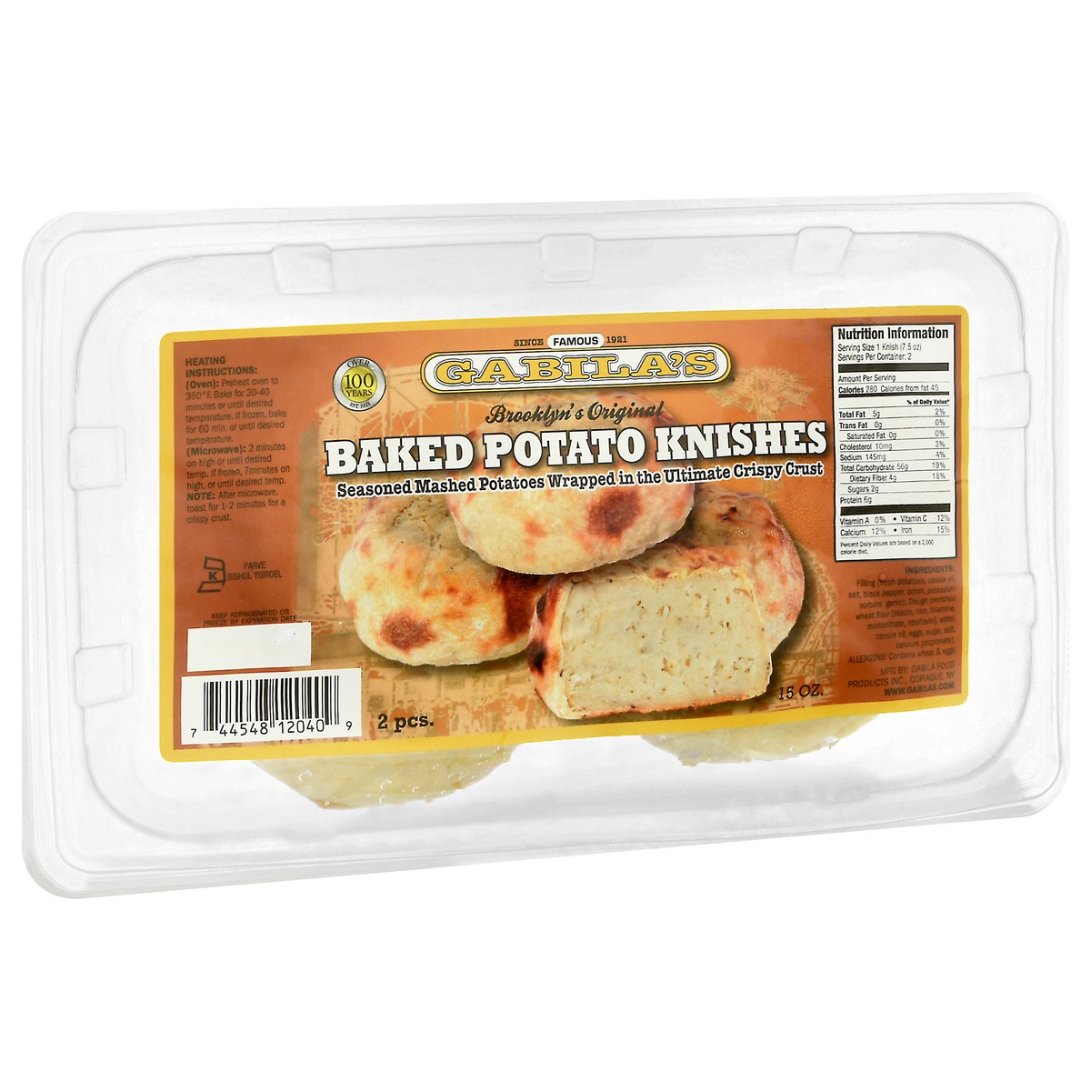slide 4 of 12, Gabila's Baked Potato Knish, 1 ct