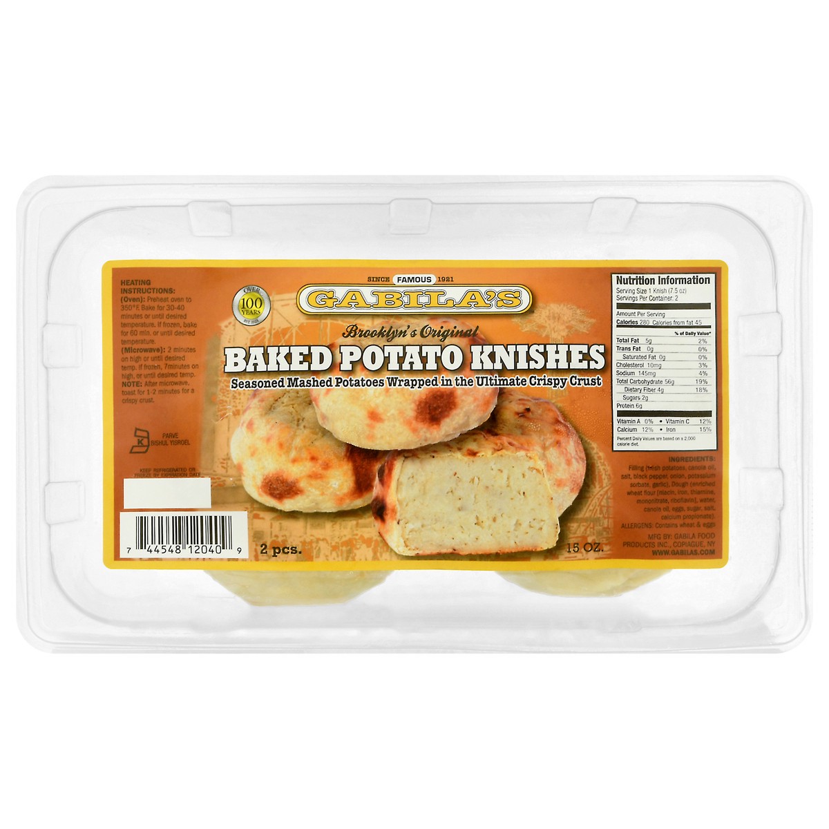 slide 5 of 12, Gabila's Baked Potato Knish, 1 ct