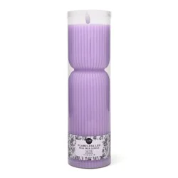Core Home Large Flameless LED Pillar Wax Candle - Purple