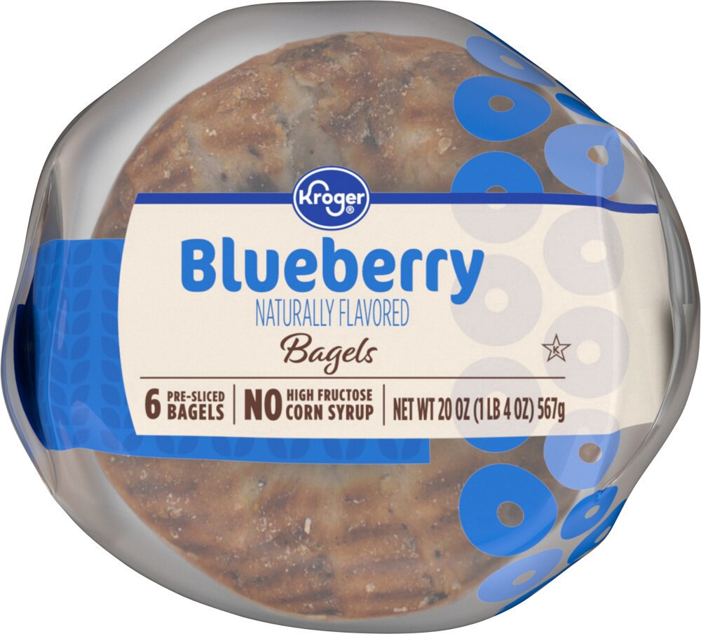 slide 3 of 6, KrogerBlueberry Bagels, 20 oz