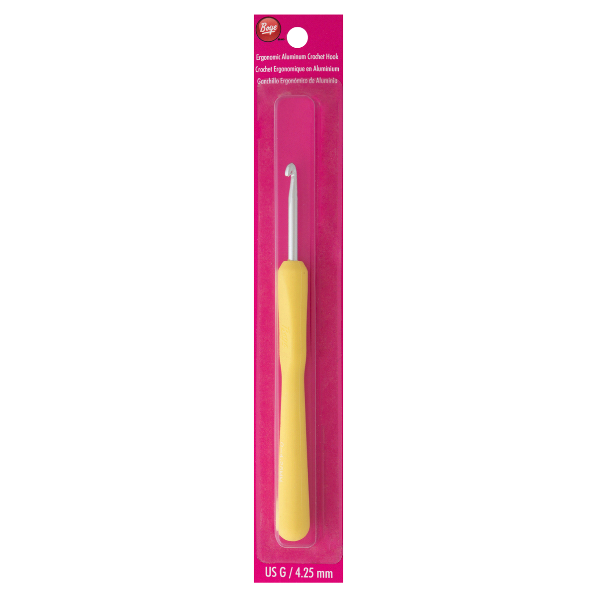 slide 1 of 1, Boye Ergonomic Crochet Hook- Size G, 1 ct