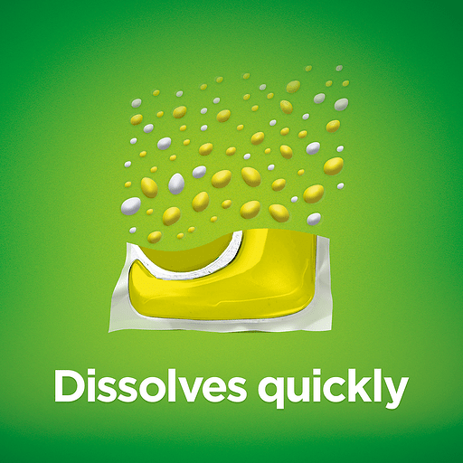 slide 5 of 8, Cascade Action Pacs Dishwasher Cleaning Pods Lemon Scent, 25 ct