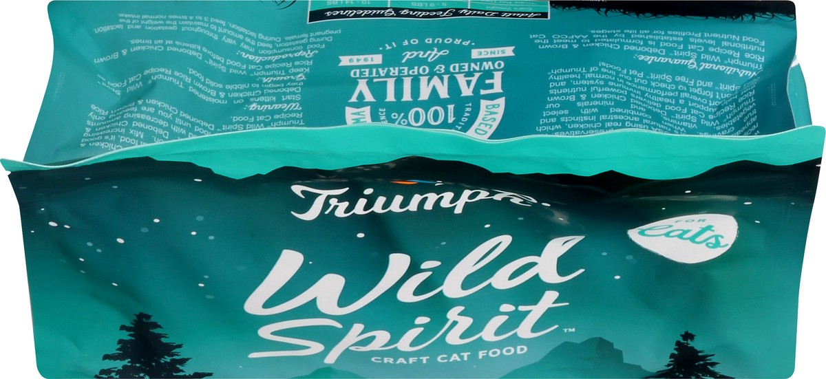 slide 9 of 10, Triumph Wild Spirit Deboned Chicken & Brown Rice Recipe Cat Food 48 oz, 48 oz