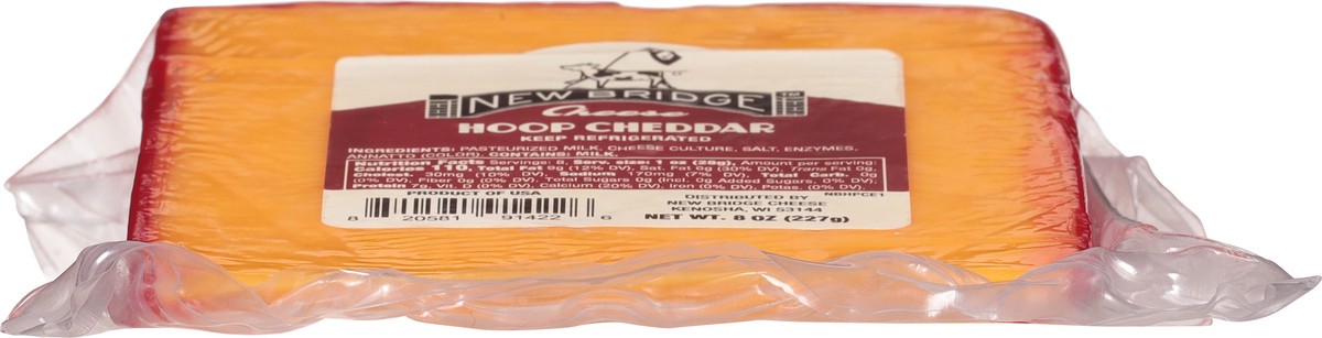 slide 6 of 9, New Bridge Hoop Cheddar Cheese 8 oz, 8 oz