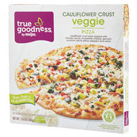 slide 18 of 29, True Goodness Cauliflower Crust Veggie Pizza, 13.4 oz