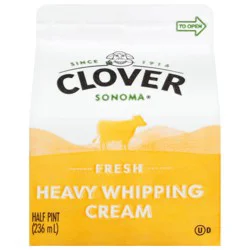 Clover Sonoma Heavy Whipping Cream 0.5 pt