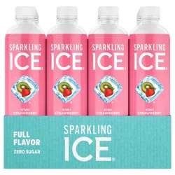 Sparkling ICE Zero Sugar Kiwi Strawberry Sparkling Water 12 - 17 fl oz Bottles