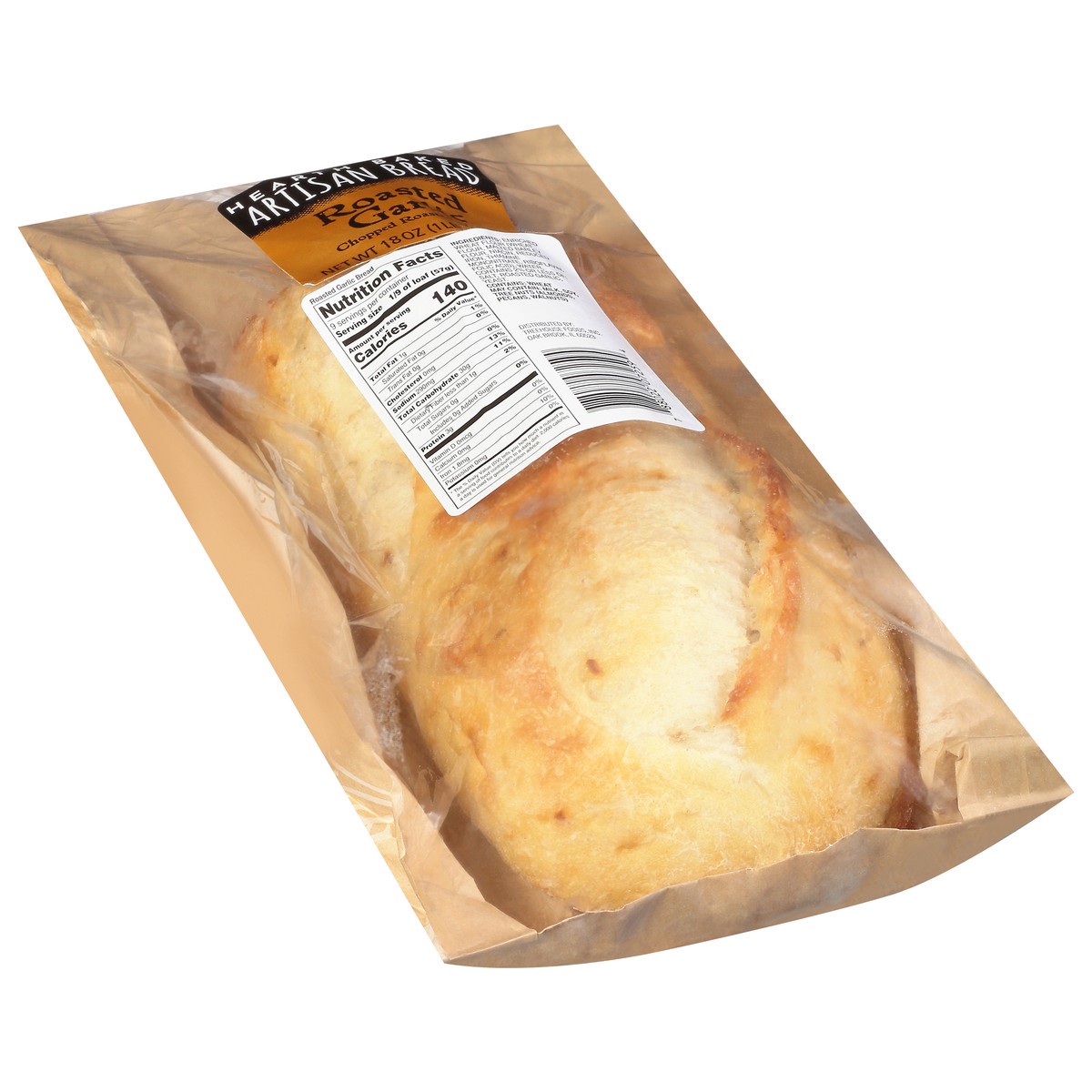 slide 2 of 9, Treehouse Originals Hearth Baked Roasted Garlic Artisan Bread 18 oz, 