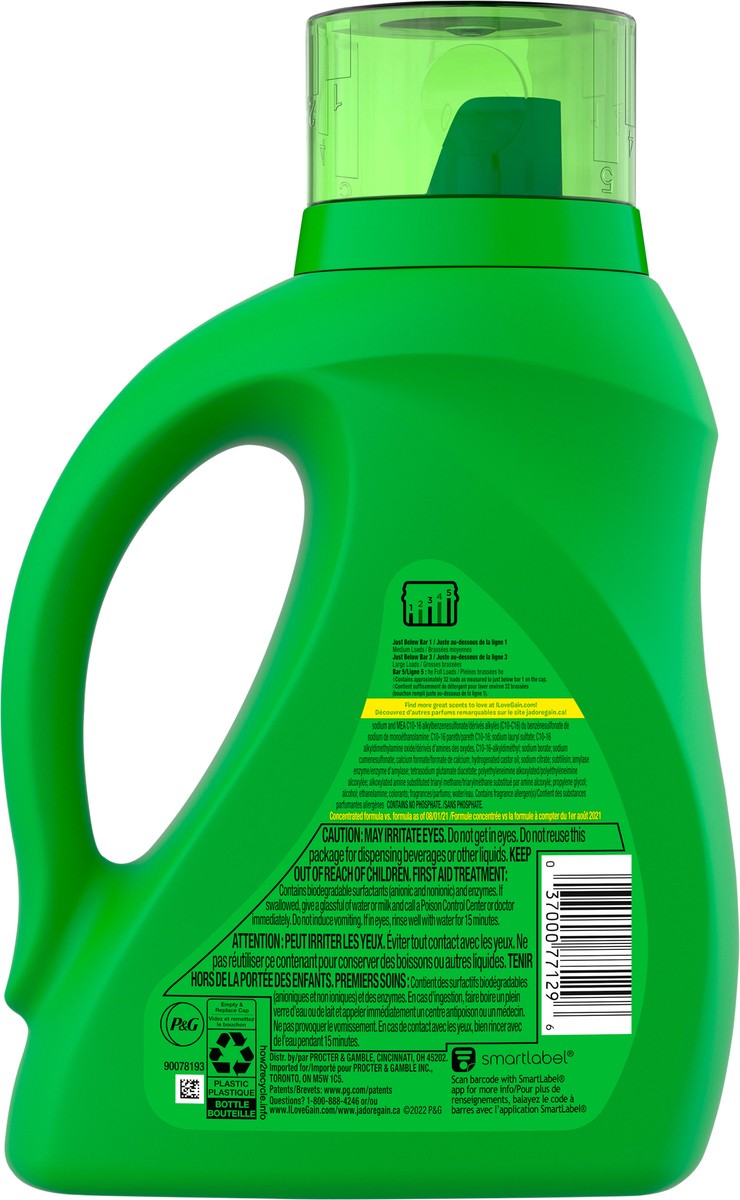 slide 3 of 4, Gain Moonlight Breeze Detergent 46 fl oz, 46 fl oz