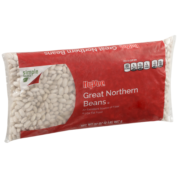 slide 1 of 1, Hy-vee Great Northern Beans, 32 oz