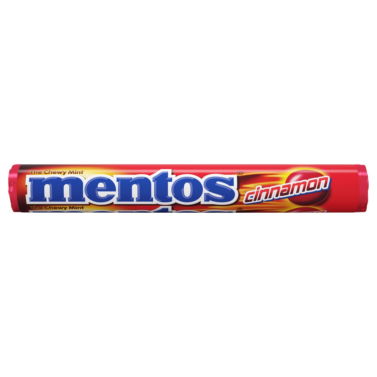 slide 1 of 3, Mentos Chewy Mint Candy Roll Cinnamon, 1.32 oz