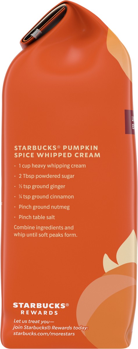 slide 7 of 9, Starbucks Ground Coffee, Pumpkin Spice Naturally Flavored Coffee, 100% Arabica, Limited Edition, 1 Bag (11 Oz), 11 oz