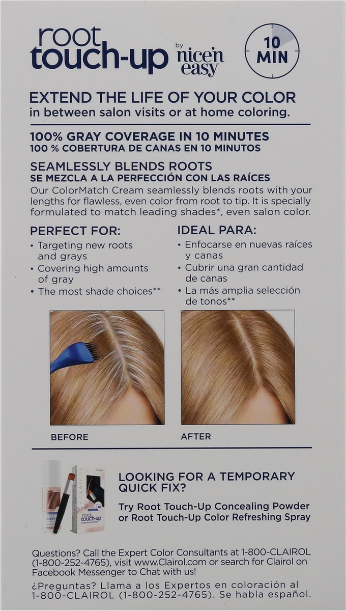 slide 10 of 12, Root Touch-Up Clairol Root Touch-up Permanent 8 Medium Blonde Hair Color, 1 ct