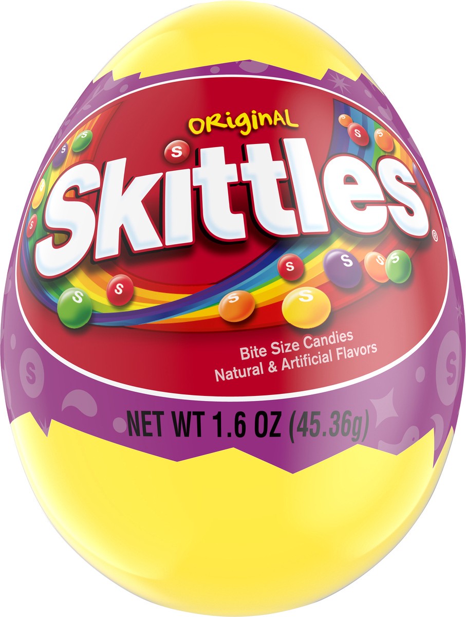slide 3 of 7, Skittles Original Chewy Candy Filled Easter Egg, Easter Basket Candy, 1.6 oz, 1.6 oz