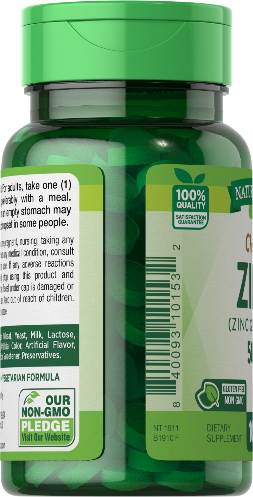 slide 4 of 4, Nature's Truth Zinc Chelated 100 Tablets, 100 ct