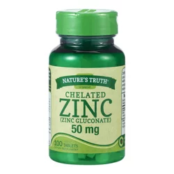 Nature's Truth Chelated Zinc 50 mg - 100 Tablets