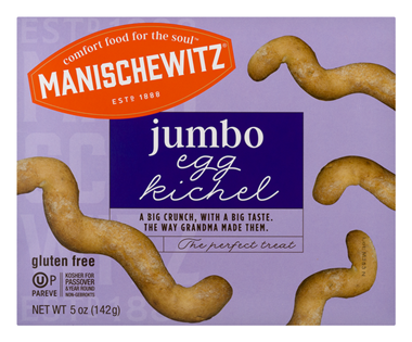 slide 1 of 1, Manischewitz Jumbo Egg Kichel, 5 oz