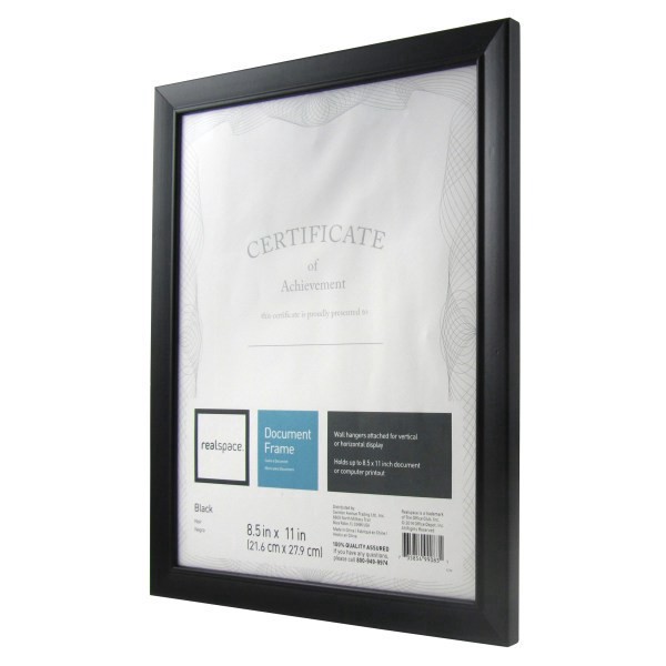 slide 2 of 3, Realspace Photo/Document Frame, Cornell, 8-1/2'' X 11'', Black, 1 ct