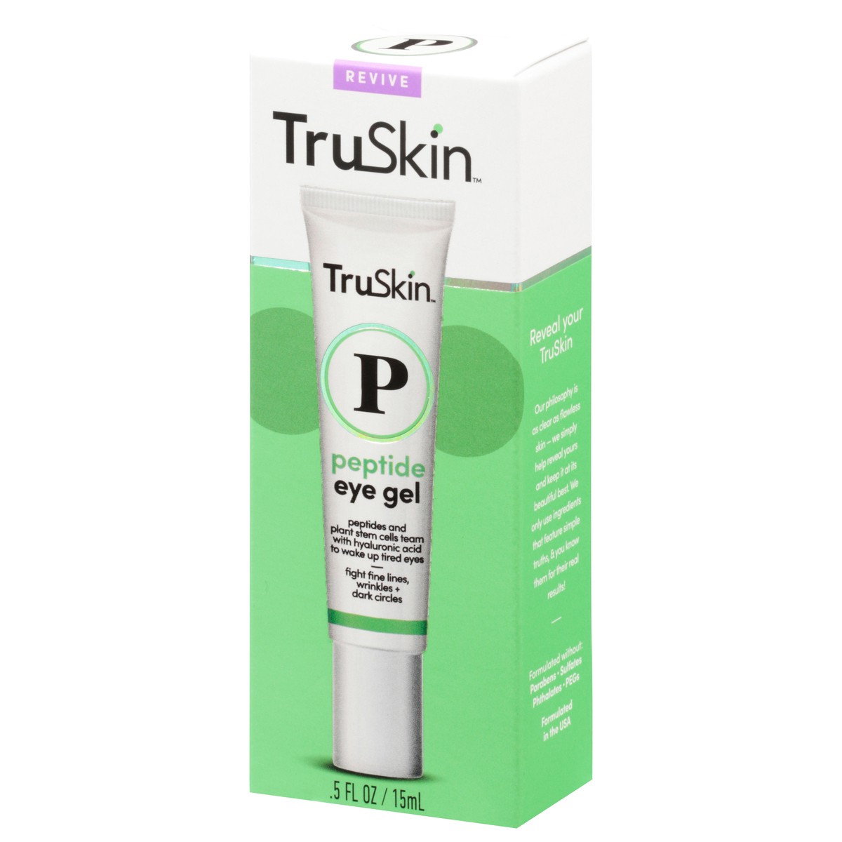 slide 3 of 9, TruSkin Peptide Eye Gel 0.5 fl oz, 0.5 fl oz