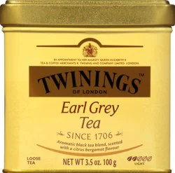 Twinings Light Loose Earl Grey Black Tea - 3.5 oz