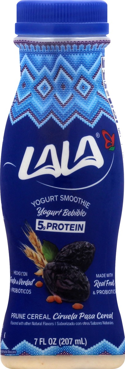 slide 1 of 12, LALA Prune Cereal Yogurt Smoothie 7 oz, 7 oz