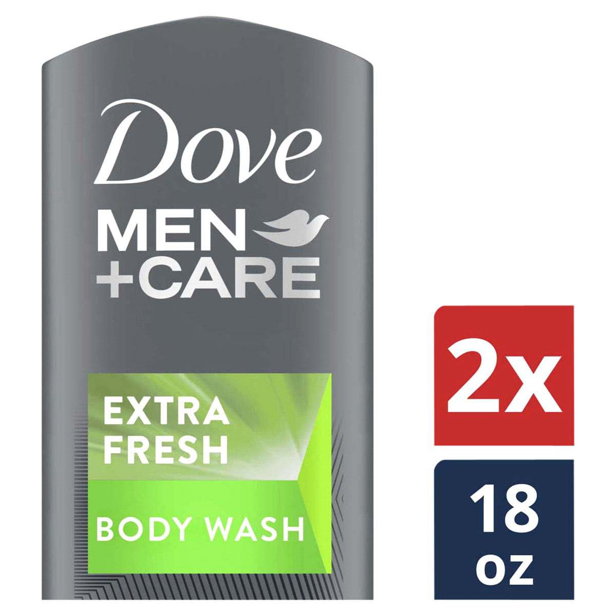 slide 1 of 1, Dove Men+Care Body And Face Wash, Extra Fresh, 18 oz