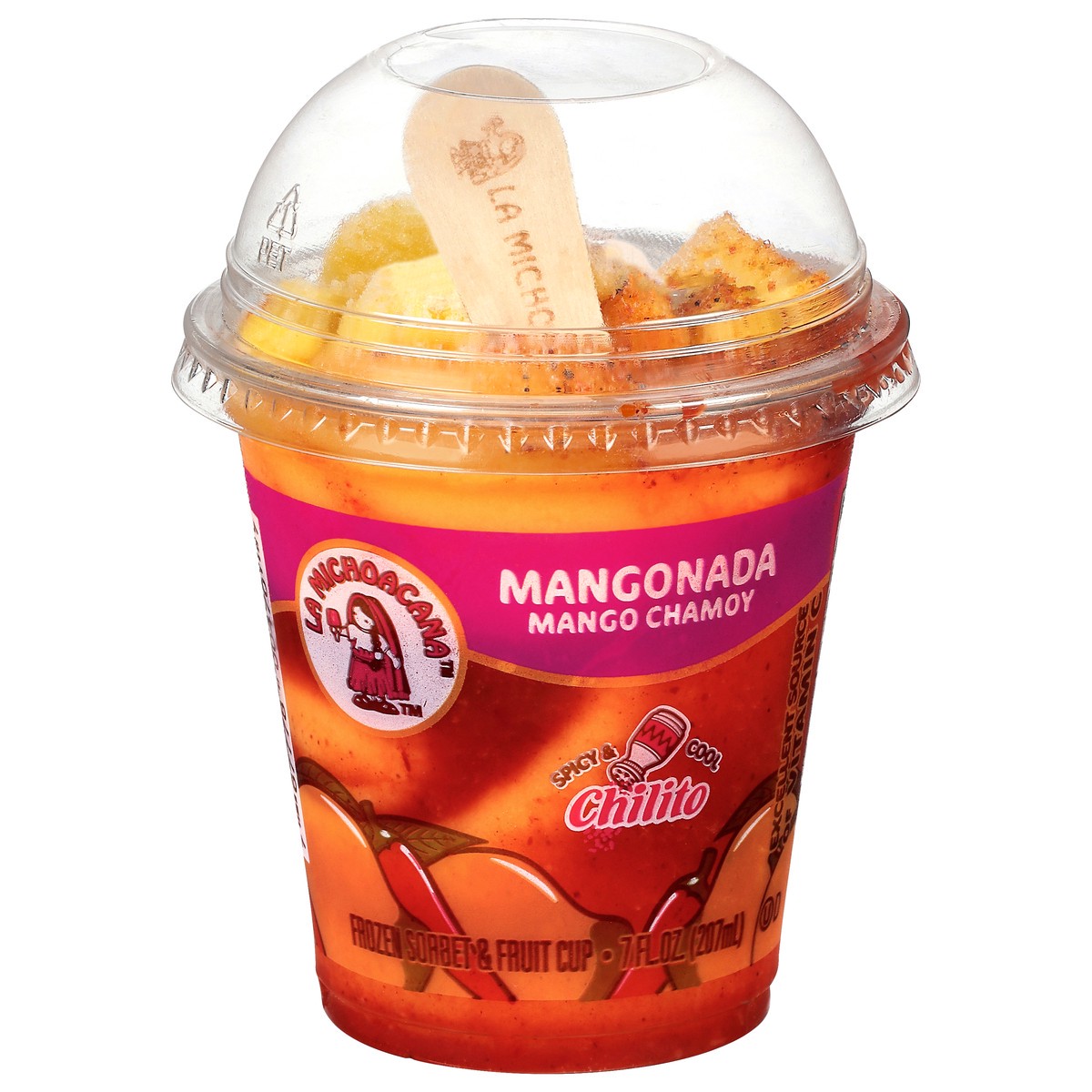 slide 1 of 9, La Michoacana Mangohelada Cup, 7 oz
