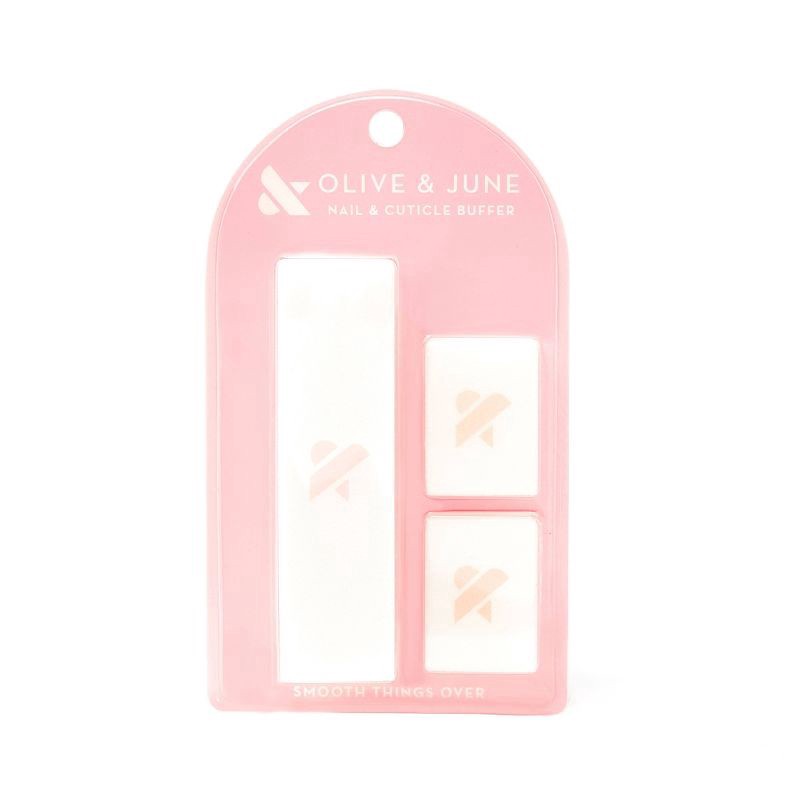 slide 1 of 7, Olive & June Nail Buffer - 3pk, 3 ct