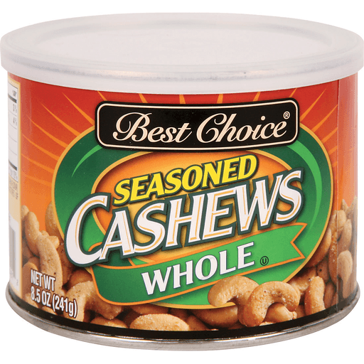 slide 1 of 1, Best Choice Seasoned Cashews Whole, 8.5 oz