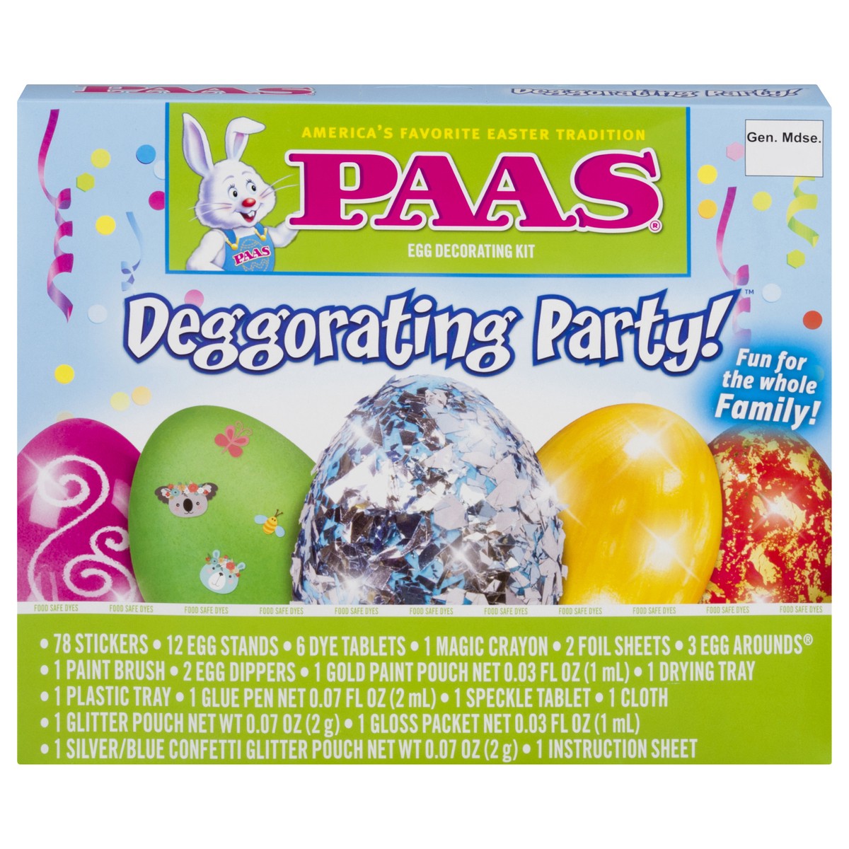 slide 1 of 12, PAAS Deggorating Party Egg Decorating Kit 1 ea, 1 ea