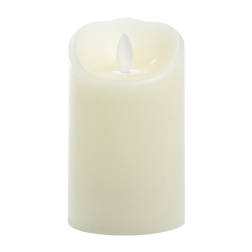 slide 3 of 4, Sterno Home Iflicker Flameless Led Wax Pillar Candle - Cream, 3 in x 5 in