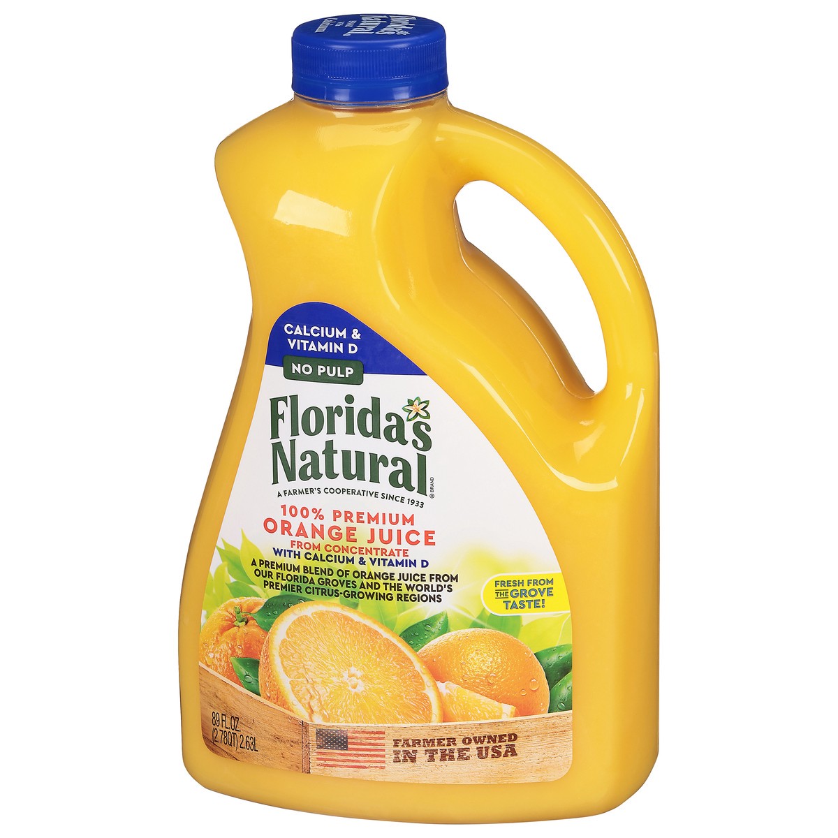 slide 3 of 9, Florida's Natural® 100% premium Florida orange juice, no pulp, 