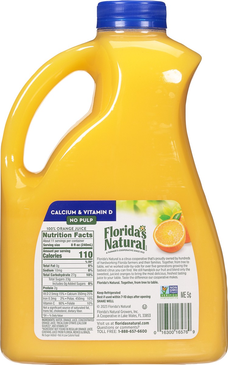 slide 5 of 9, Florida's Natural® 100% premium Florida orange juice, no pulp, 