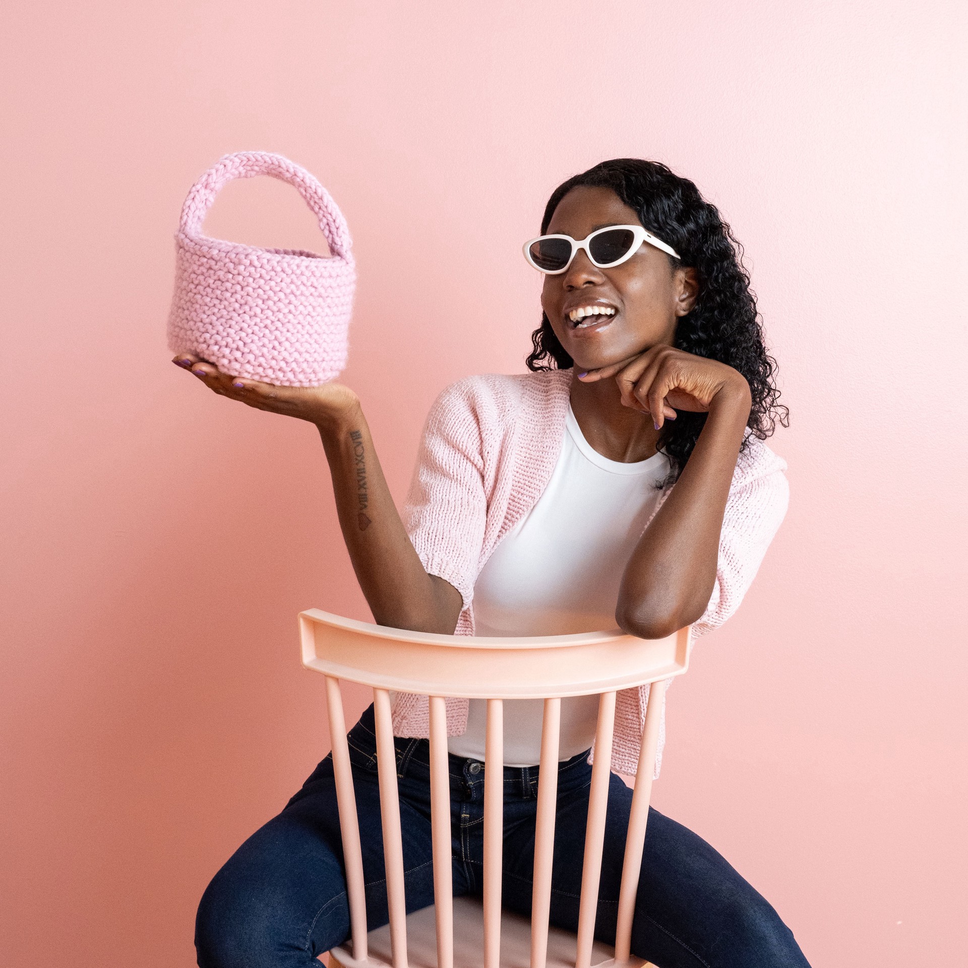 slide 3 of 4, Lion Brand Wool-Ease Thick & Quick Prints, Stripes & Metallics Yarn, 87 yd