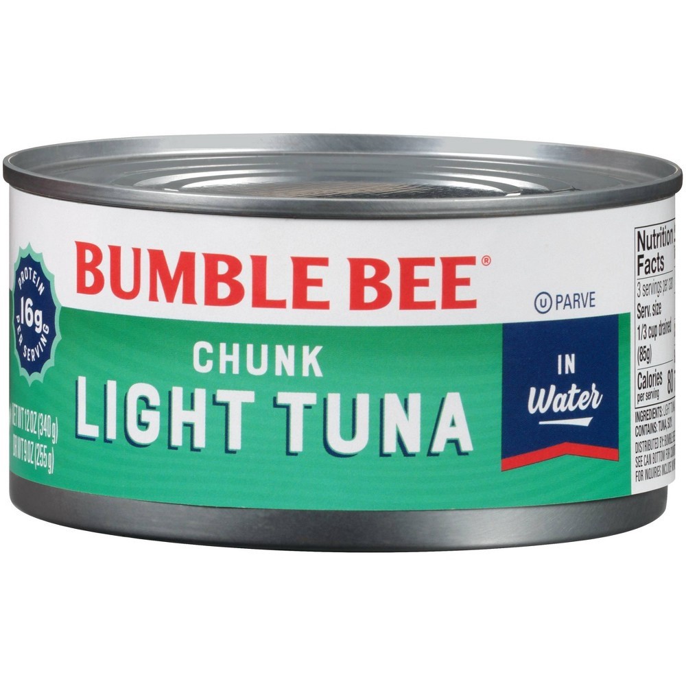 slide 2 of 4, Bumble Bee Chunk Light Tuna in Water, 12 oz